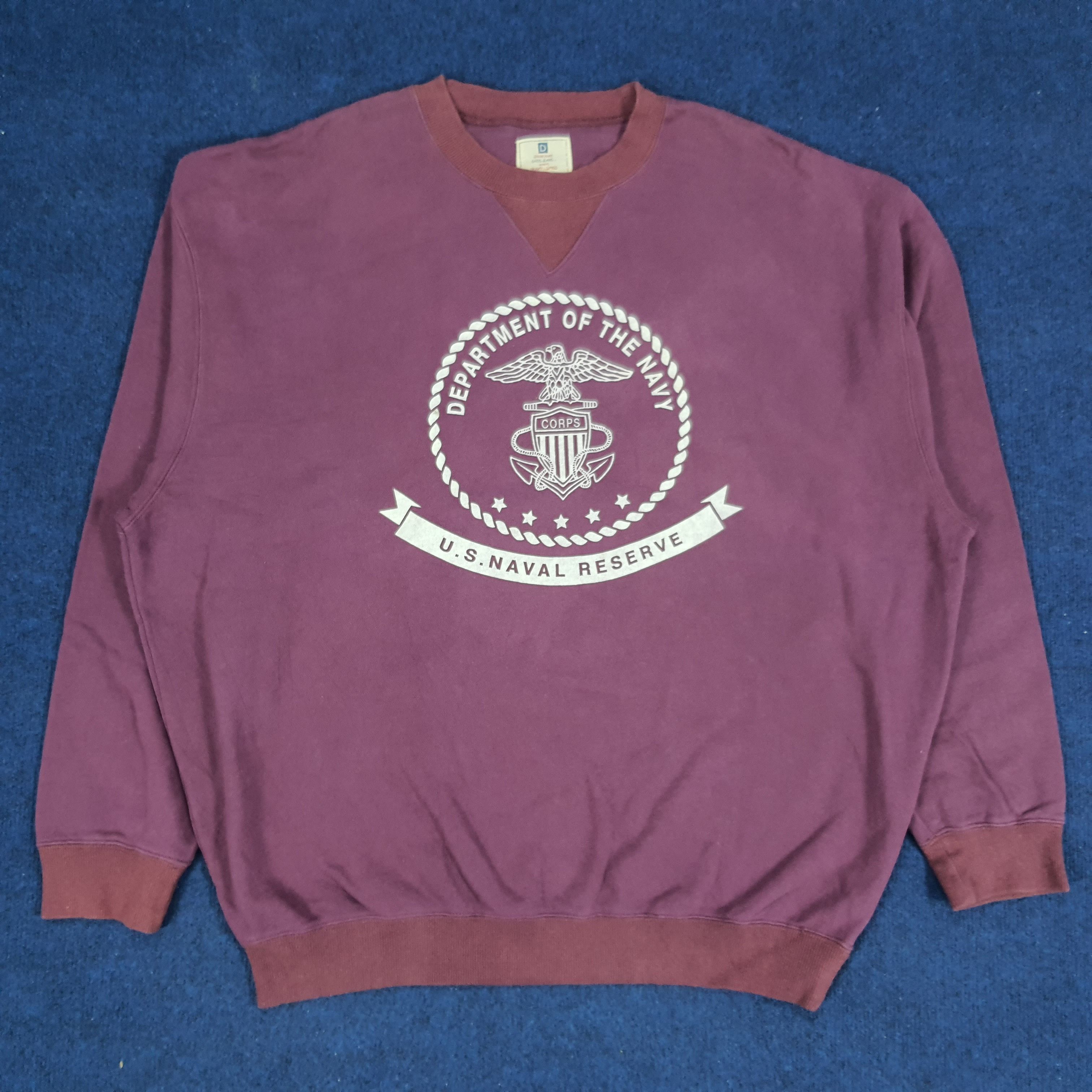 Vintage Vintage CORPS U.S. Naval Reserve Navy Department Sweatshirt Size US XXL / EU 58 / 5 - 1 Thumbnail