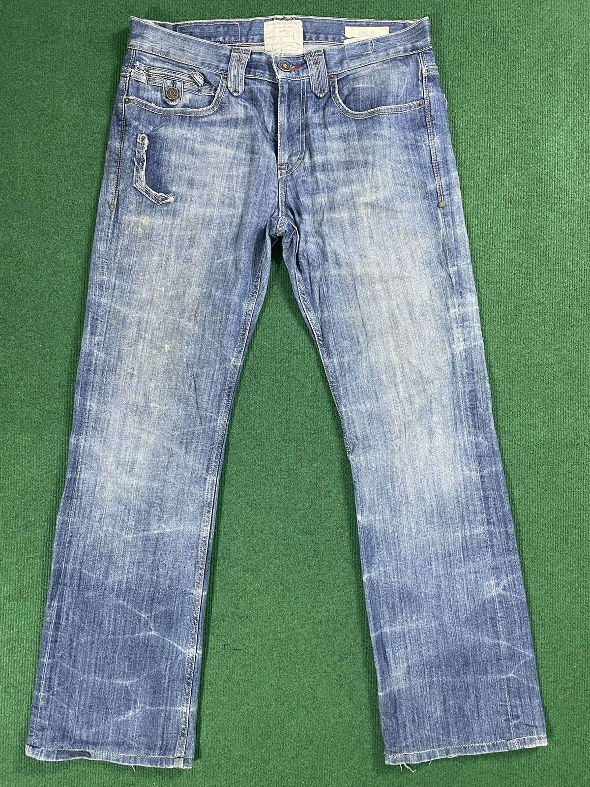 Japanese Brand Vintage Taverniti Flair Cut Jeans Size US 34 / EU 50 - 2 Thumbnail