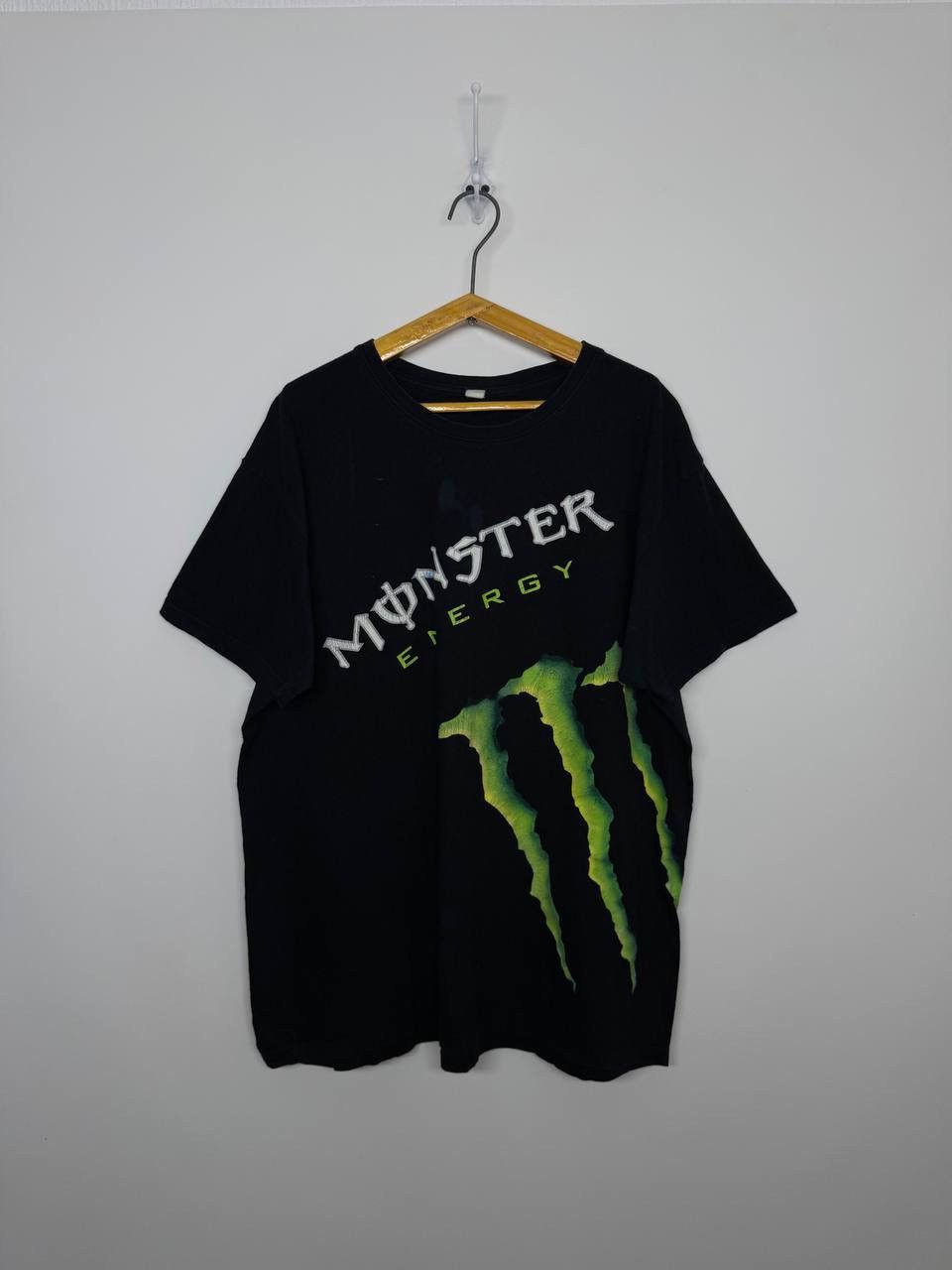 Vintage Monster Energy Drink Black Green Thunder Racing Tee Speed Size US XL / EU 56 / 4 - 1 Thumbnail