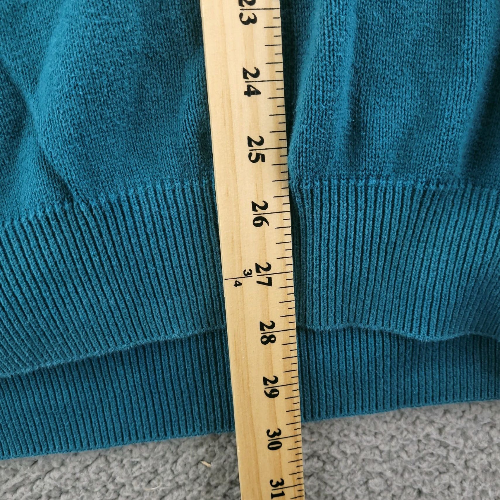 Vintage VINTAGE L.L. Bean Sweater Pullover V-Neck Mens XL Blue Green USA Solid Knit Size US XL / EU 56 / 4 - 6 Thumbnail