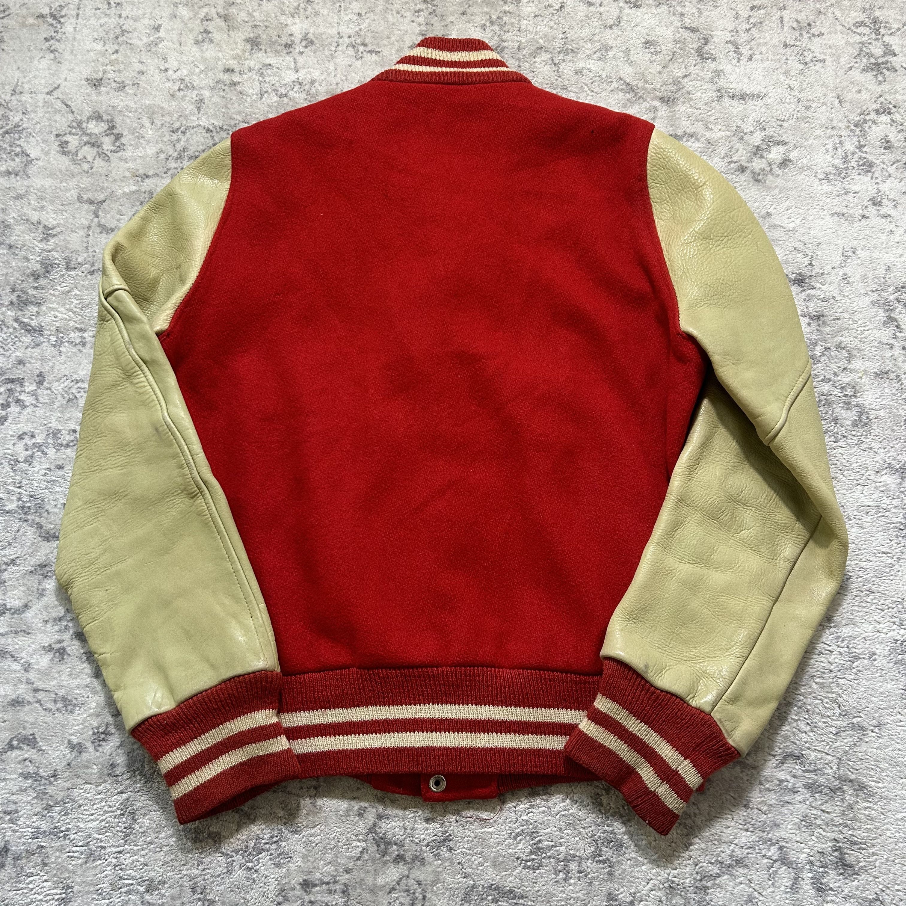 Vintage Vintage Leather Varsity Jacket Size US M / EU 48-50 / 2 - 6 Thumbnail