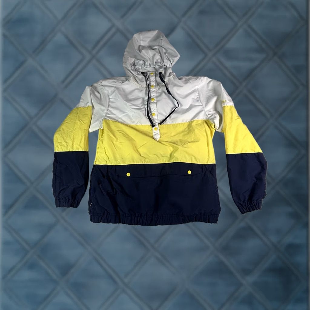 Vintage Columbia Womens PFG Harborside Anorak Jacket Small Windbreaker White Yellow - Vintage Size S / US 4 / IT 40 - 1 Thumbnail