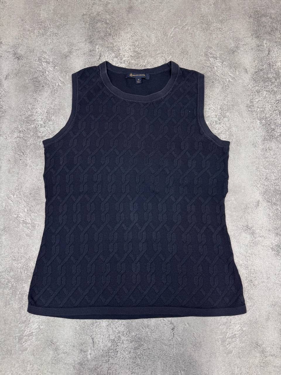 Brooks Brooks Brothers Women's Knit Sleeveless Top Navy Size M Size M / US 6-8 / IT 42-44 - 1 Thumbnail