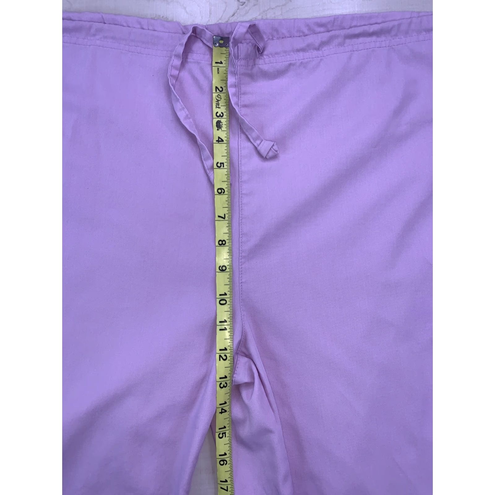 Dickies Dickies Purple Scrub Bottoms Womens L Drawstring Soft Straight Leg Pants-44A Size 36" / US 14 / IT 50 - 3 Thumbnail