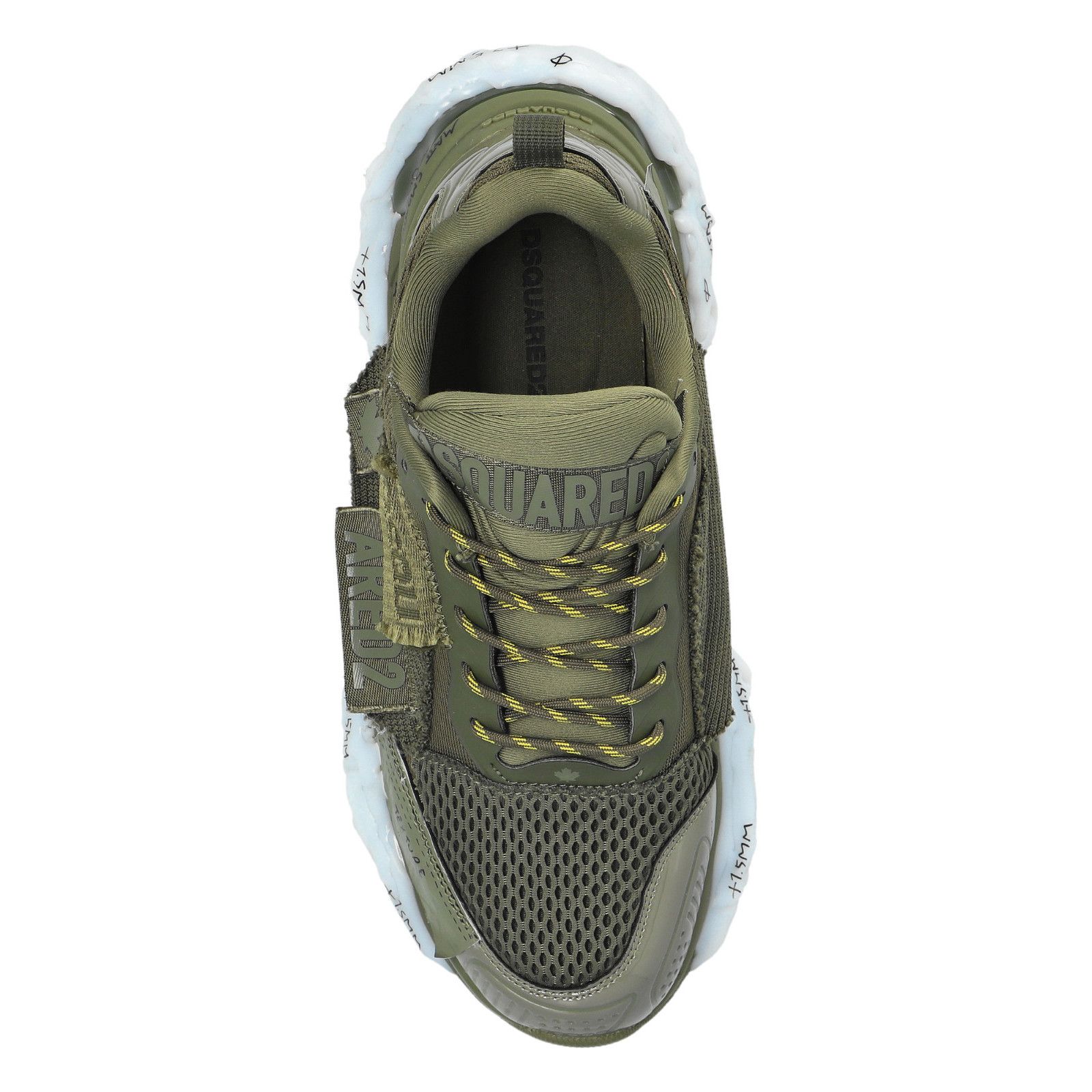 Dsquared2 DSQUARED2 Faster Green Fabric Sneakers New And Authentic (M Size US 12 / EU 45 - 4 Thumbnail