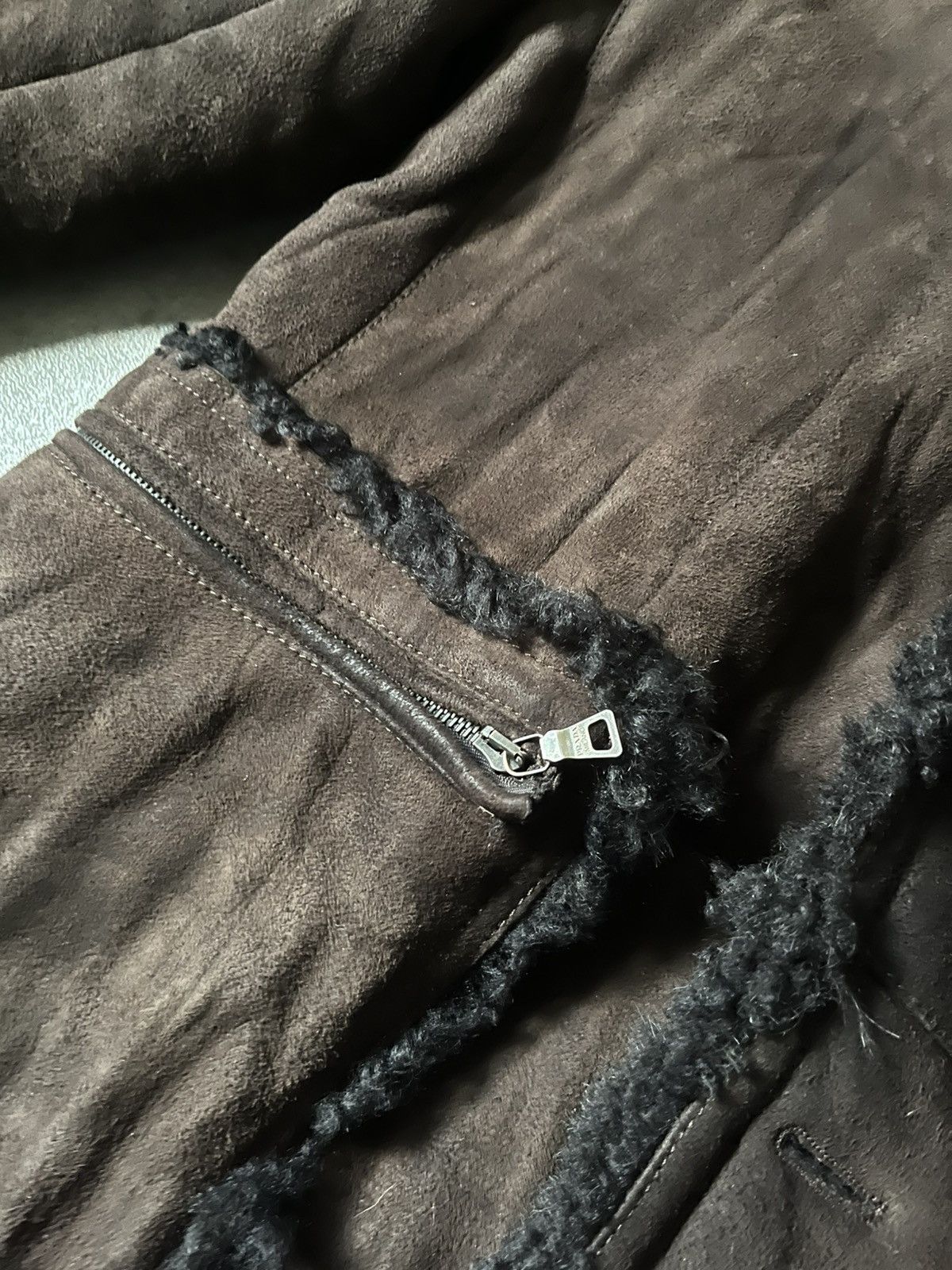 Prada Prada sheep skin shearling brown leather coat Size US L / EU 52-54 / 3 - 7 Thumbnail