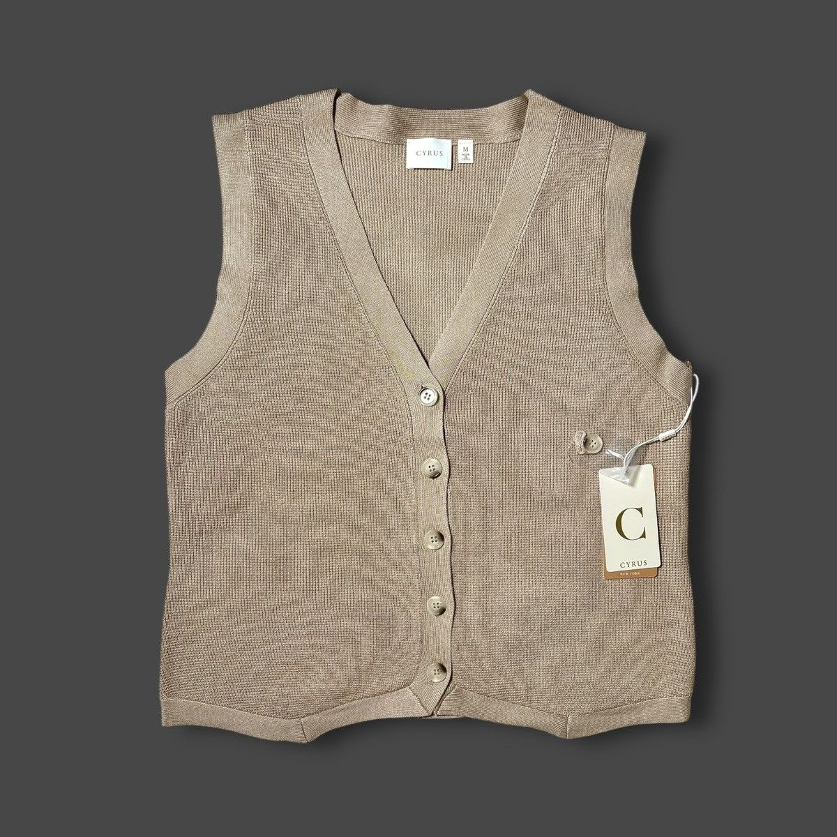 Other Cyrus Women’s Beige Cream Sweater Vest Sz M Size M / US 6-8 / IT 42-44 - 1 Thumbnail