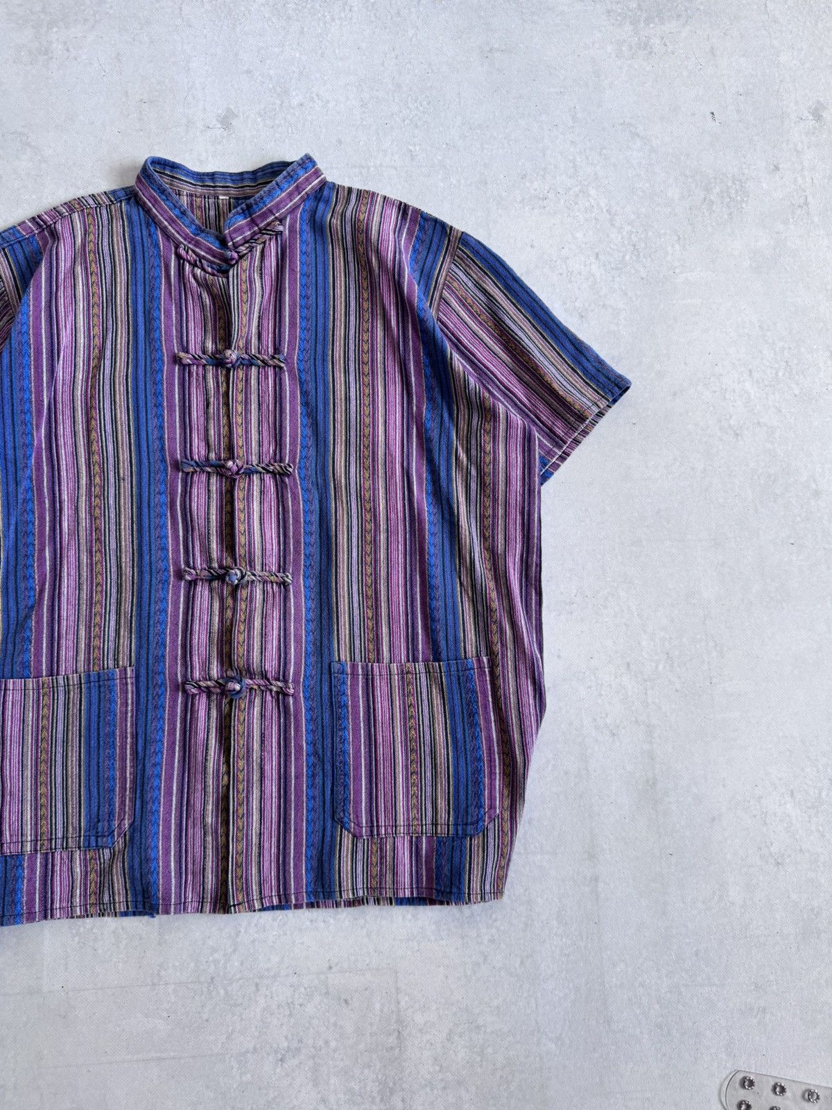 Japanese Brand Vintage Coogi Style Unisex Knitted Short Sleeve Coton Shirt Size US L / EU 52-54 / 3 - 3 Thumbnail