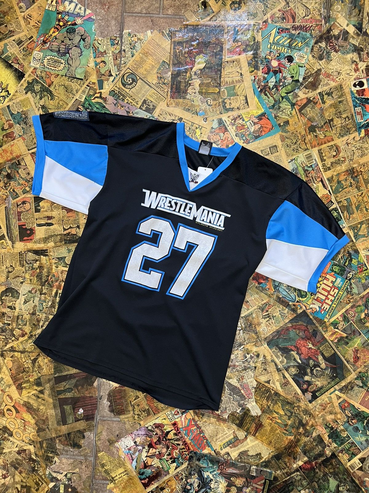 Vintage 2011 wrestlemania jersey Size US L / EU 52-54 / 3 - 1 Thumbnail