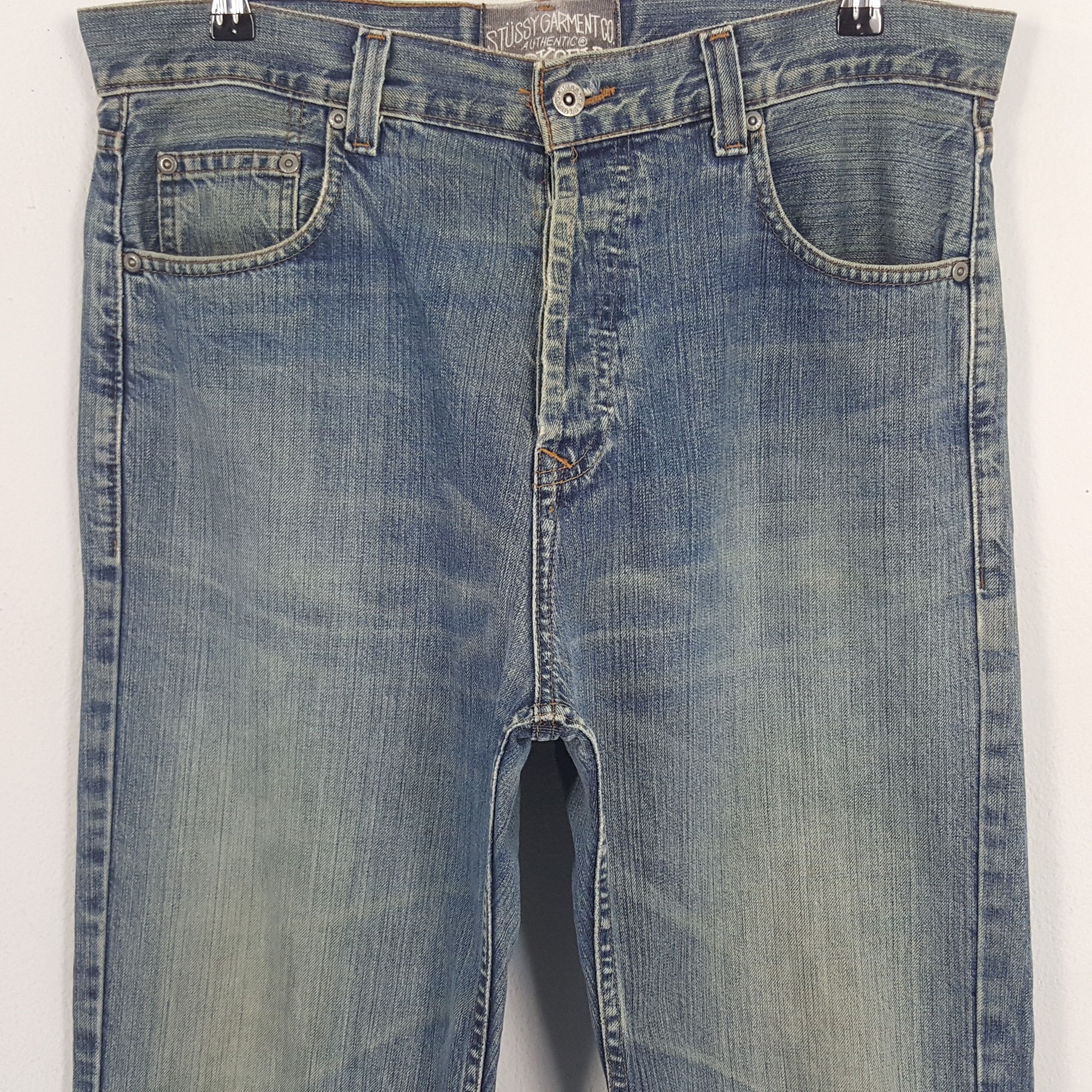 Stussy × Vintage Vintage Stussy American Streetwear Style Denim Jeans Size US 35 - 5 Thumbnail