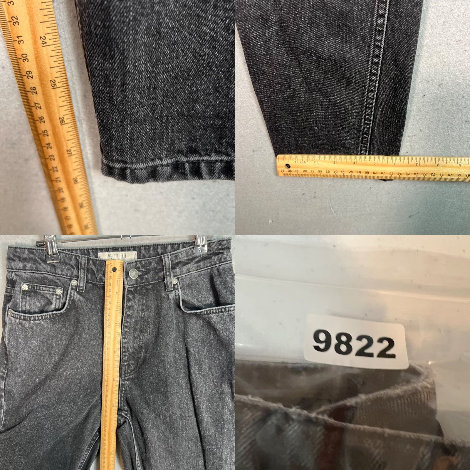 Vintage We The Free Womens Black High-Waisted Denim Jeans Size 27 Cotton Jeans 27 Denim Black We The Free Womens 27 High-Waisted Tapered Size 27" / US 4 / IT 40 - 8 Thumbnail