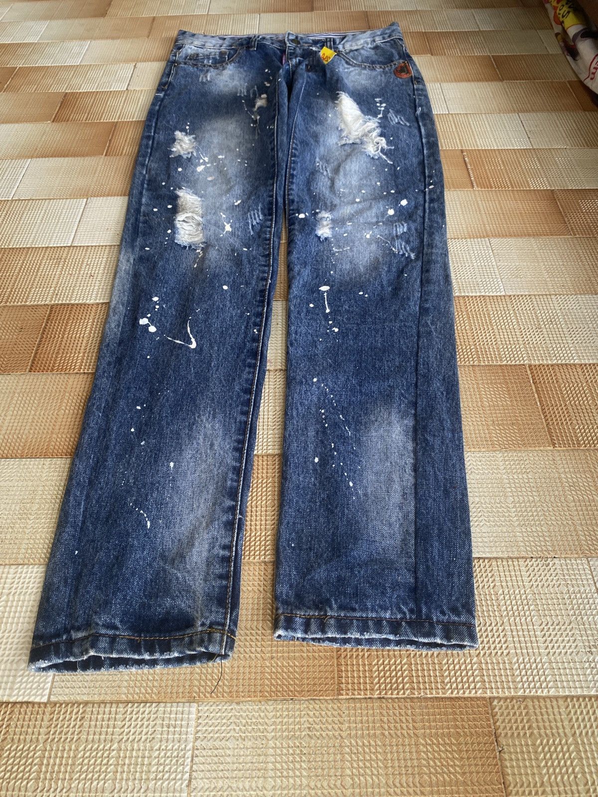 BUFFALO BOBS × Beauty Beast × Vintage Vintage dsouared painted slim fit denim Size US 31 - 1 Thumbnail