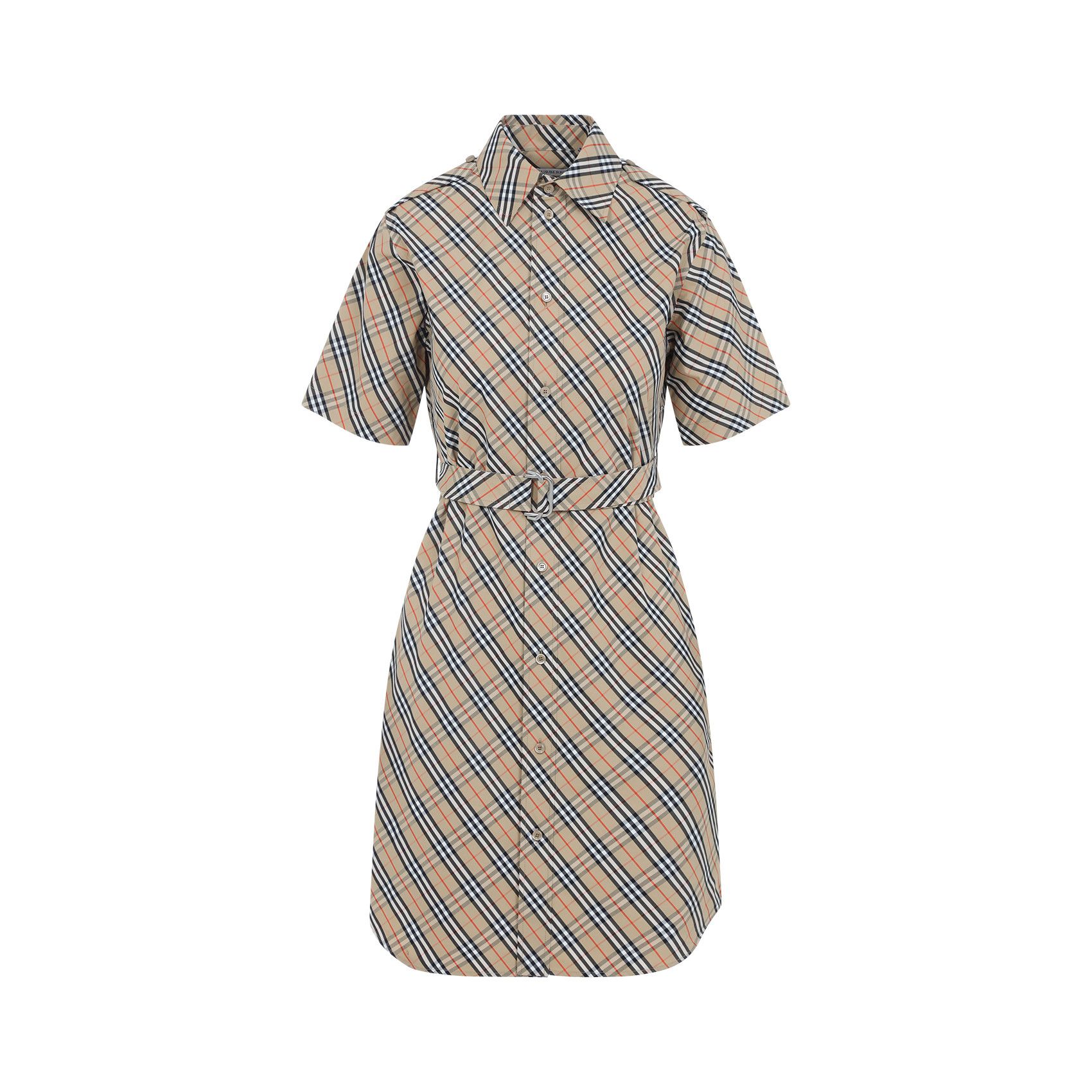 BURBERRY CHEMISIER COTTON MINI DRESS ミニドレス Burberry Burberry Chemisier Cotton Mini Dress | Grailed