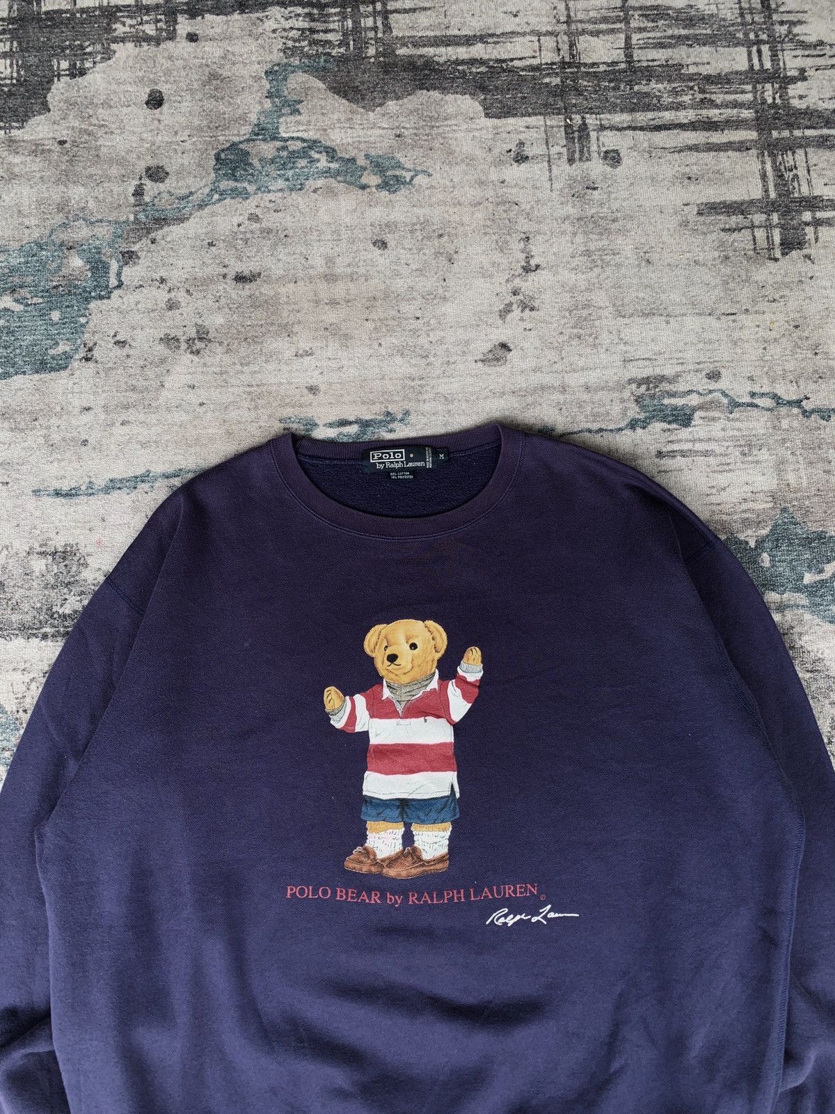 Polo Ralph Lauren Sweatshirt Polo bear by raplh lauren vintage Size US M / EU 48-50 / 2 - 2 Thumbnail