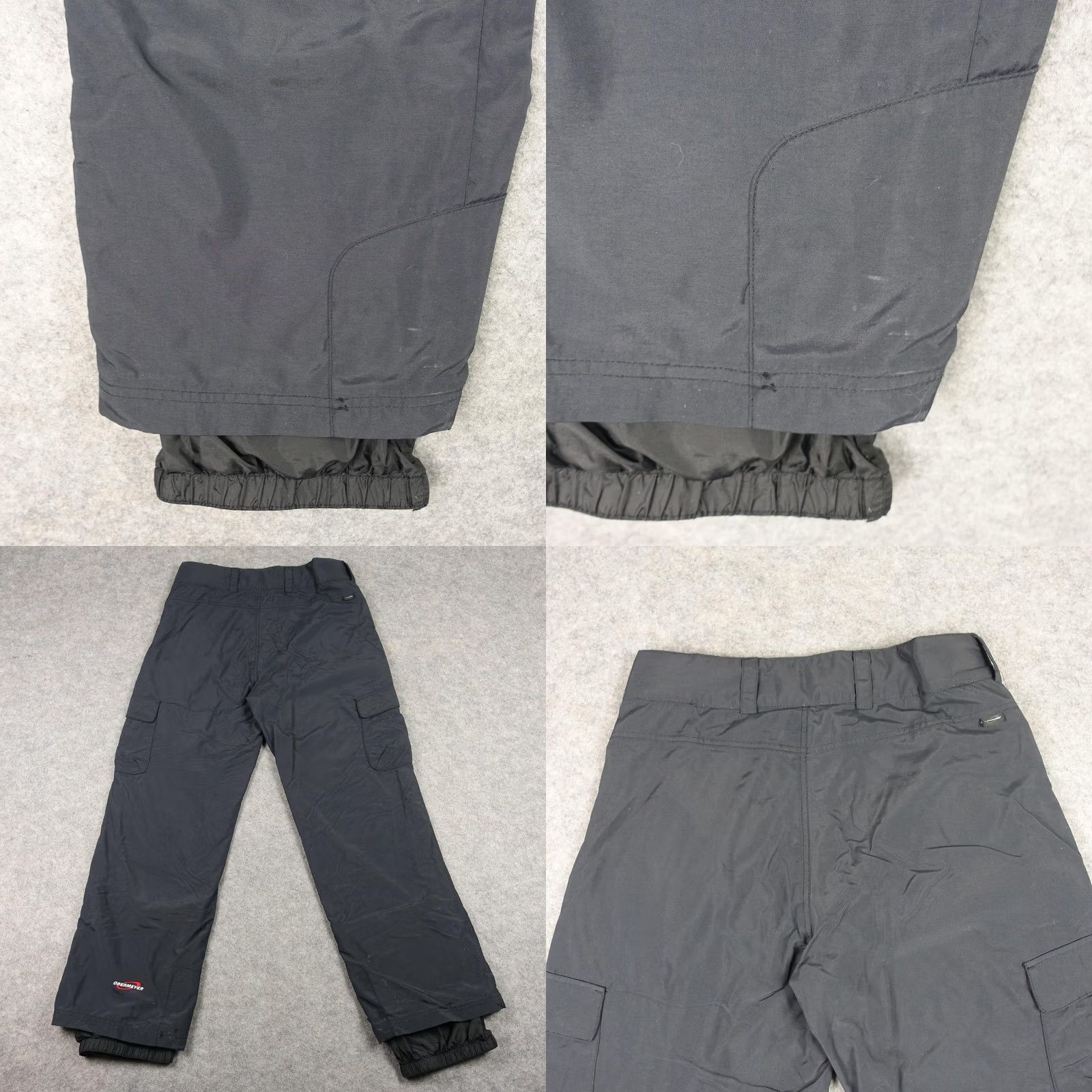 Obermeyer Obermeyer Snow Pants Mens Medium Long Black Cargo II Long Insulated Ski Pockets Size US 35 - 8 Thumbnail