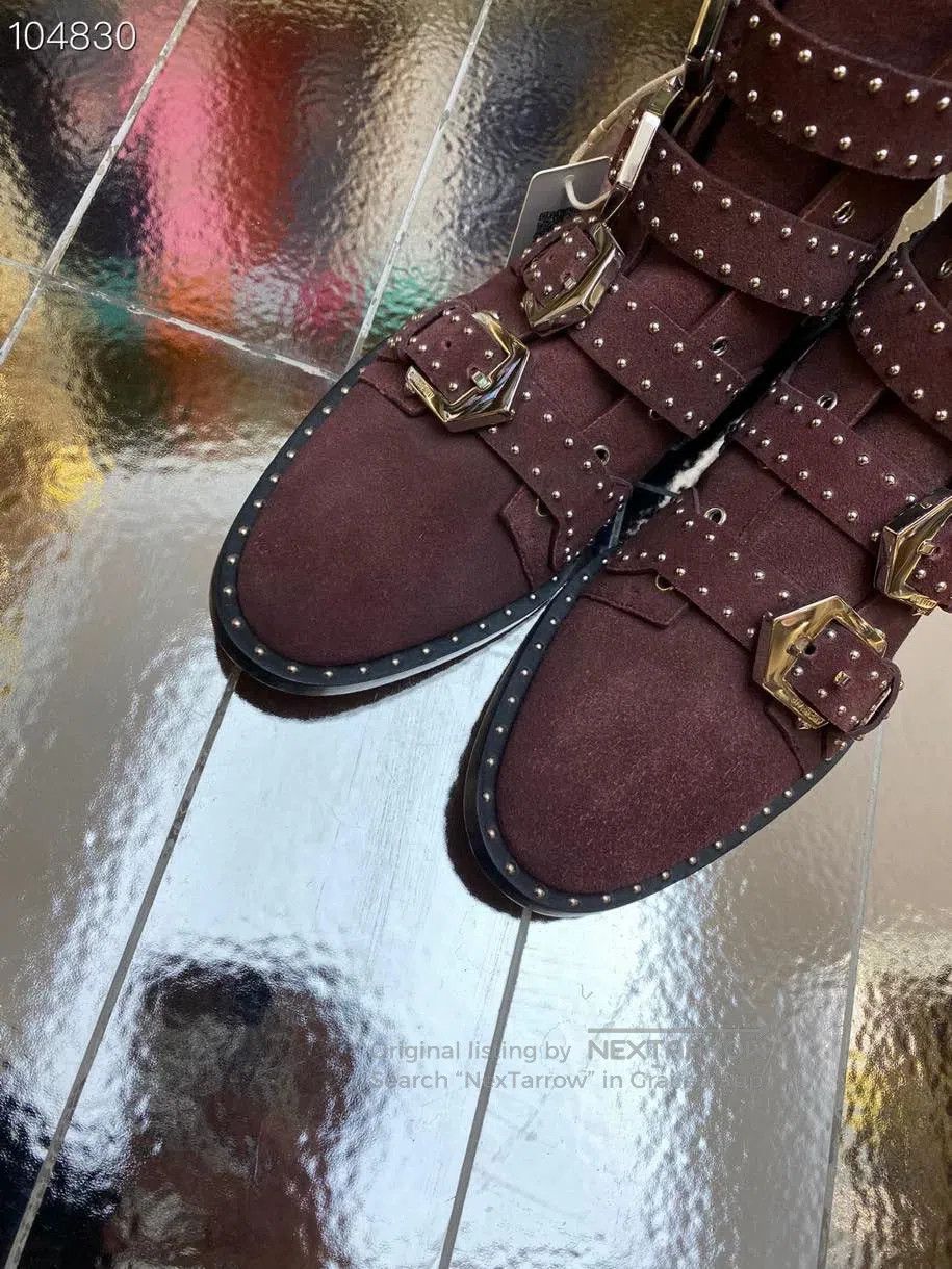 Givenchy Givenchy Studded Suede Biker Boots. Size US 6 / IT 36 - 3 Thumbnail