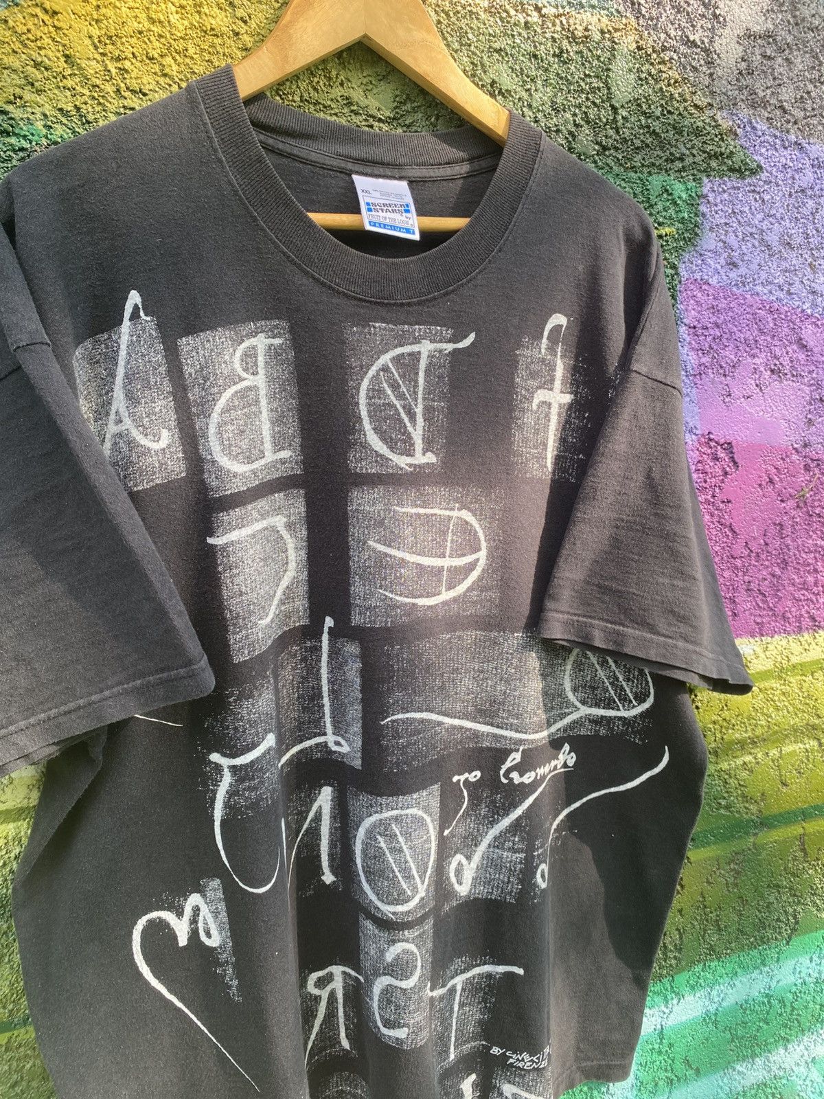 Vintage Vintage 90s Leonardo Davinci art tee Size US XXL / EU 58 / 5 - 2 Thumbnail