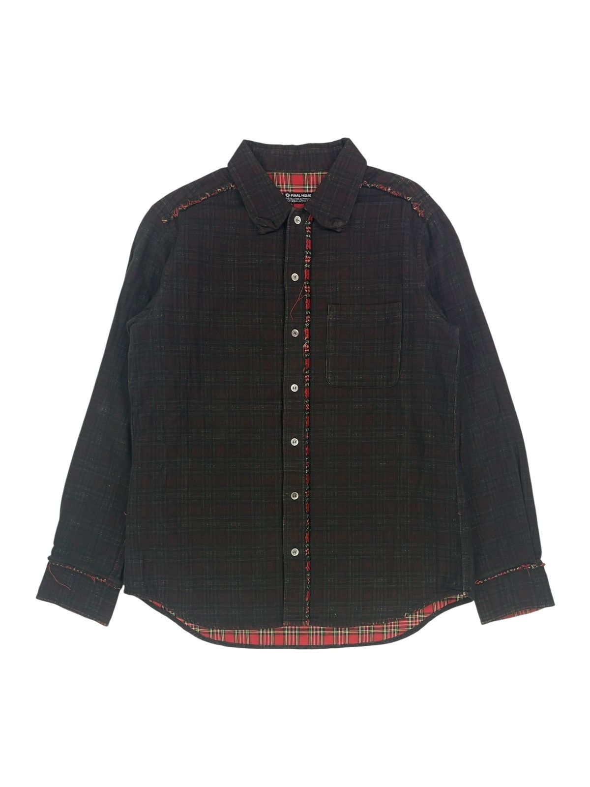 Final Home Double Layered Plaid Flannel Button Up Shirt Size US M / EU 48-50 / 2 - 1 Thumbnail