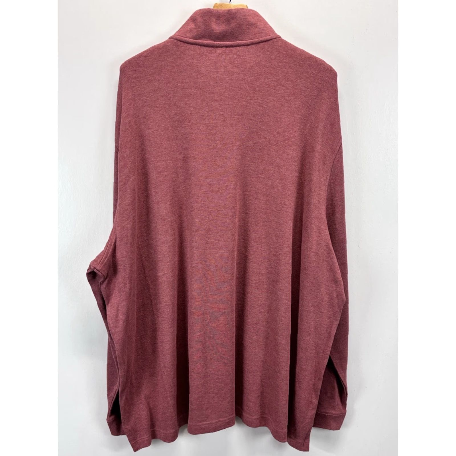 Jos. A. Bank Jos A Bank 1/4 Zip Sweater Big 3X Mens Pink Traditional Fit Knit Mock Neck Long Sleeve Pullover Casual Travel Business Big & Tall Jacket? Size US XXL / EU 58 / 5 - 3 Thumbnail
