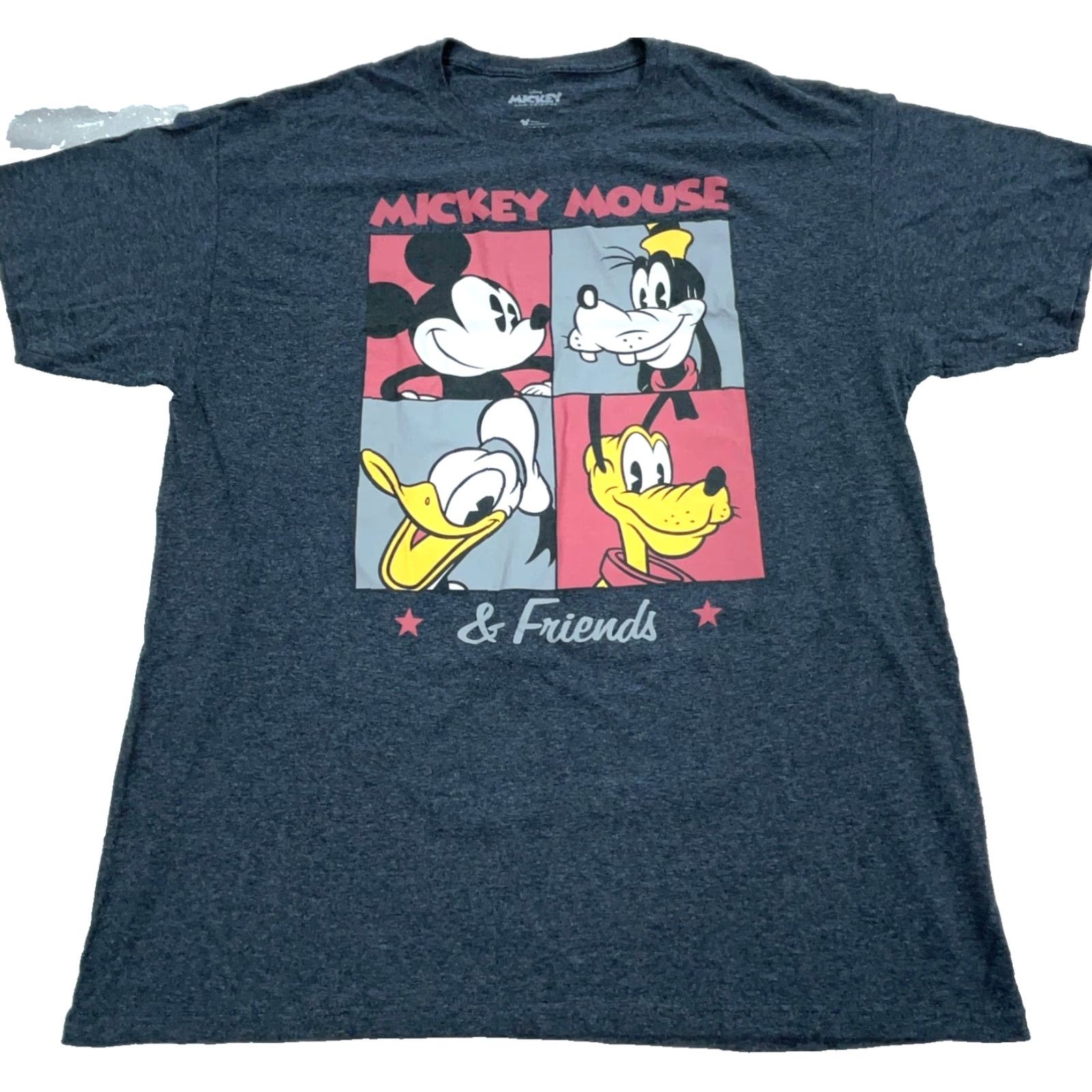 Disney Disney Shirt Men L Gray Tee Mickey Mouse Pluto Goofy Donald Duck Walt World Cartoon USA Classic Vintage Logo Short Sleeve Crew Neck Size US L / EU 52-54 / 3 - 2 Thumbnail