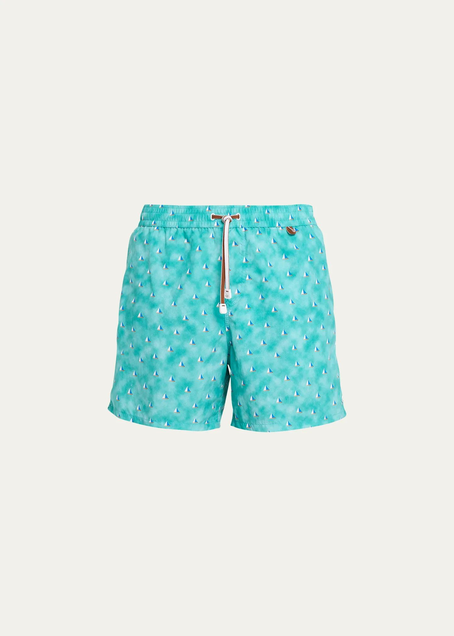 o1srvl11e1024 Bay Swim Trunk in Mint Blue