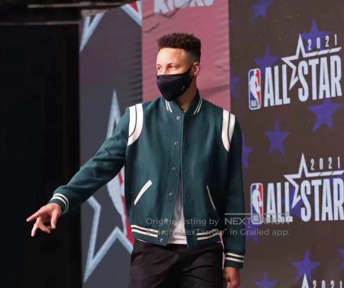Saint Laurent Paris Saint Laurent Green Wool Baseball Jacket. Size US S / EU 44-46 / 1 - 6 Thumbnail