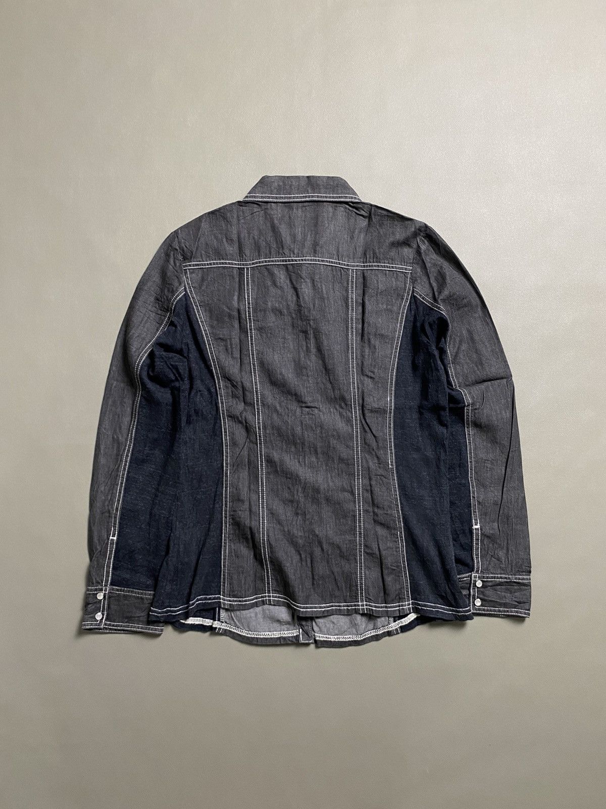 Issey Miyake × Japanese Brand × Yohji Yamamoto Undefined Nuovo Hybrid Button Shirt Size US M / EU 48-50 / 2 - 4 Thumbnail