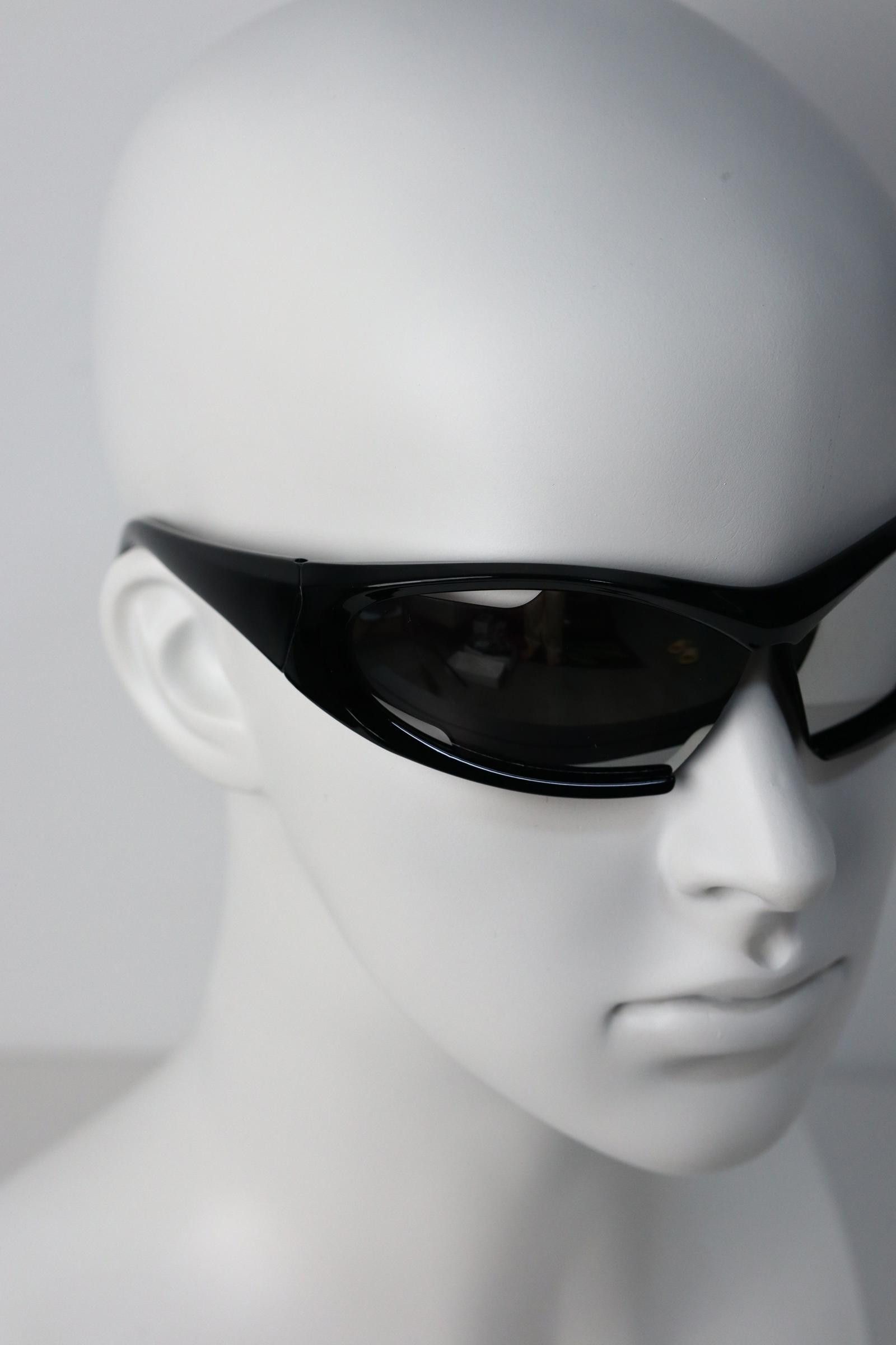 Other Y2k Avant Garde Futuristic Black Sunglasses Unisex OS Size ONE SIZE - 6 Thumbnail