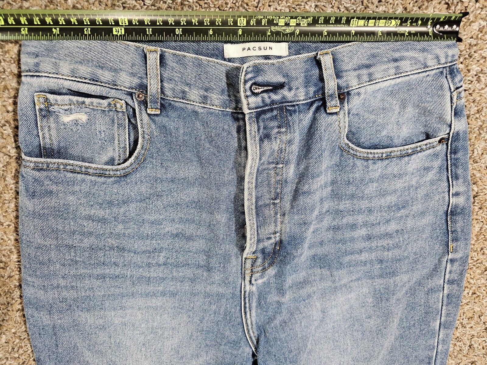 Pacsun Pac Sun los angeles straight button fly jeans 26 Distress Size 26" / US 2 / IT 38 - 7 Thumbnail