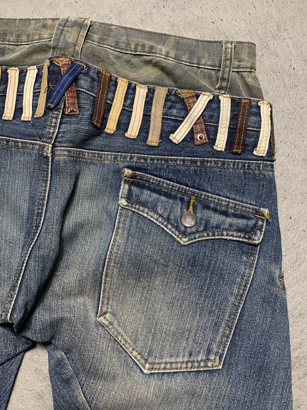 Number (N)ine Japanese Brand BreathMint Double Waist Denim Jeans Size US 32 / EU 48 - 10 Thumbnail