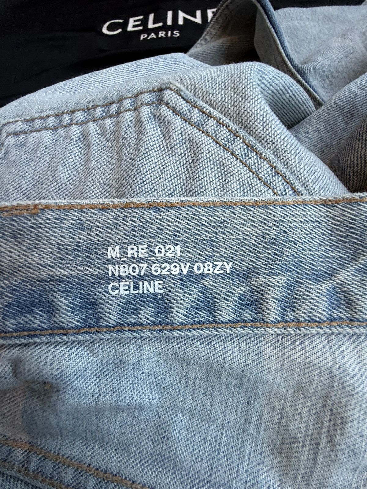 Celine $1.3k SS25 Celine knee rip Wesley jeans breezy point Hedi 30 Size US 30 / EU 46 - 22 Thumbnail