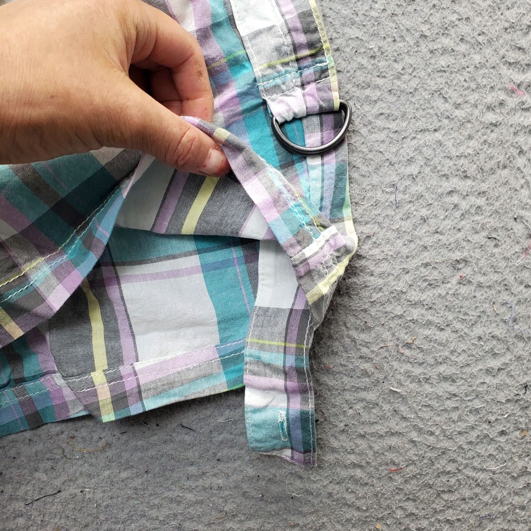 Vintage UNIONBAY Women Shorts 17 Multi Plaid Roll Tab Ankle 2-Button Fly Pockets Size 38" / US 16 / IT 52 - 5 Thumbnail
