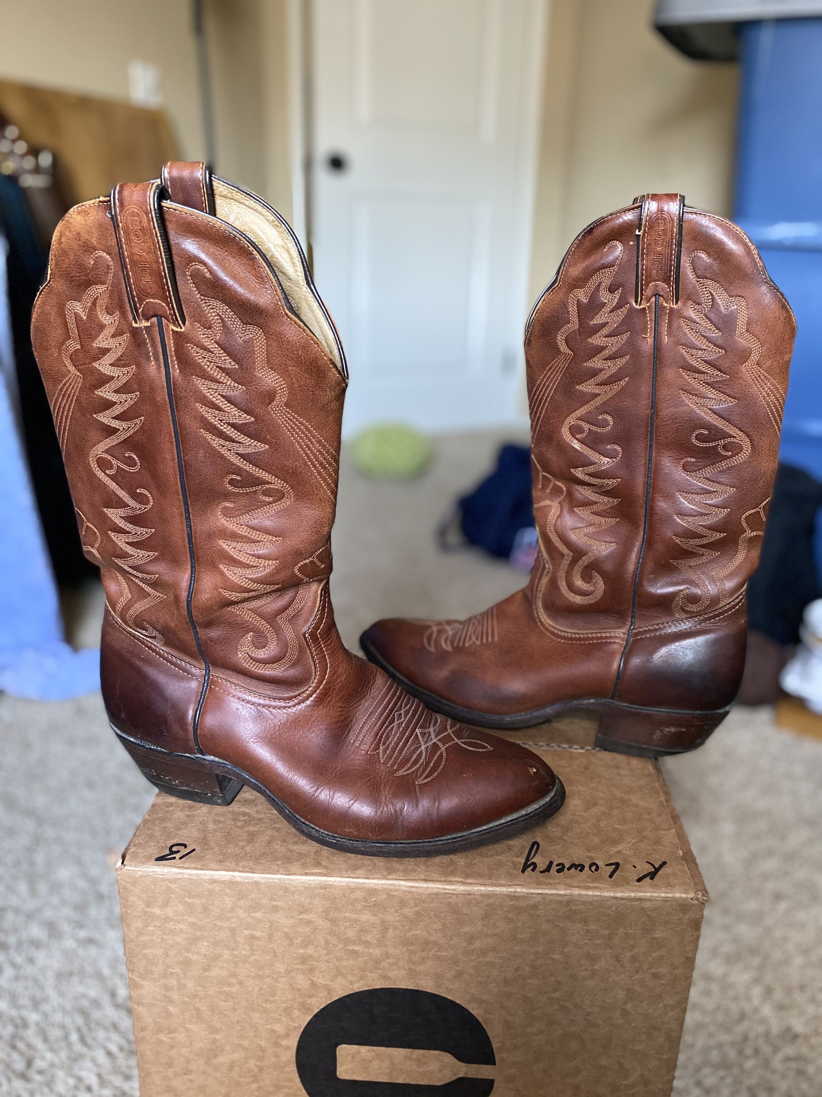 Boulet Boulet Cowboy Boots 9 EE Size US 9 / EU 42 - 2 Thumbnail