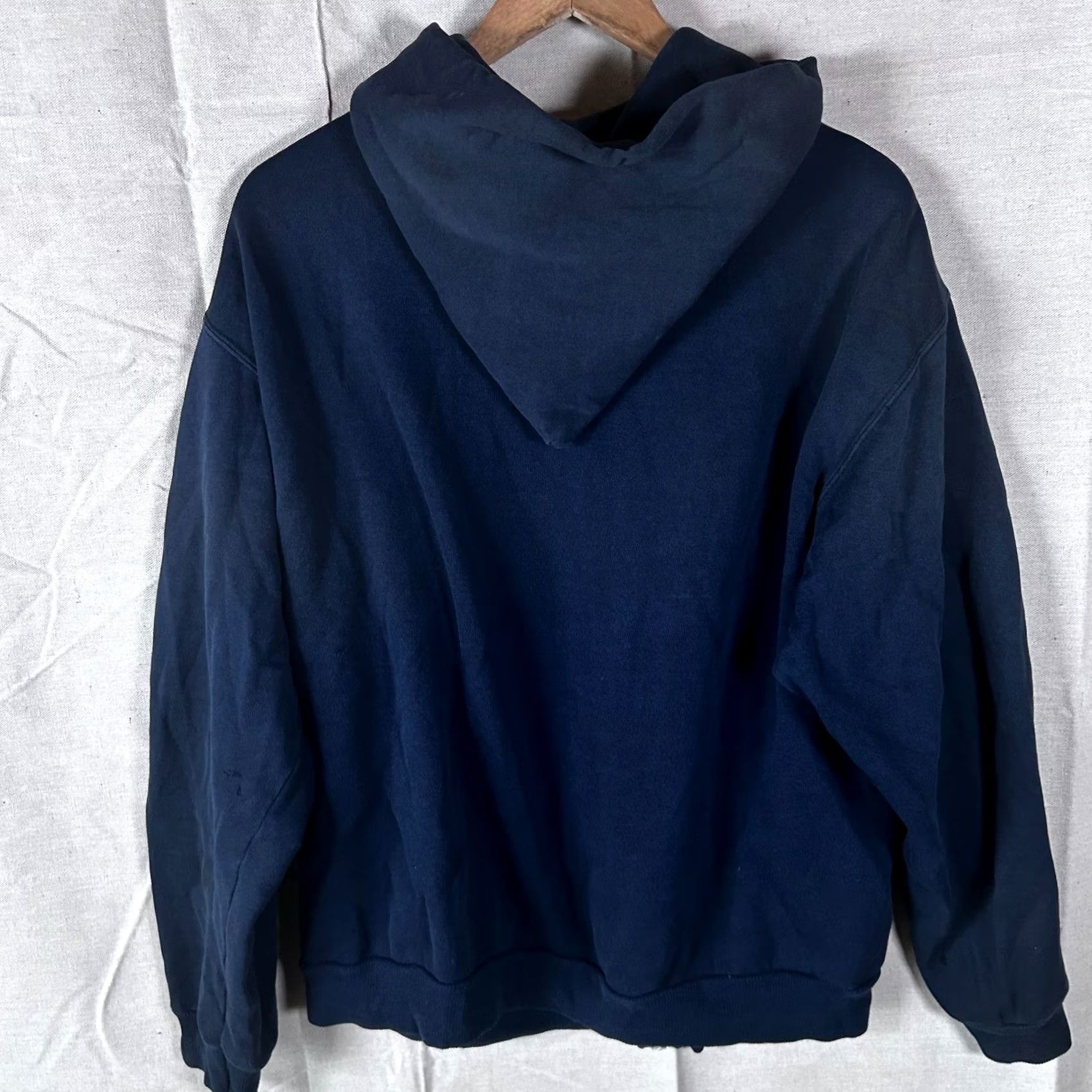Hanes VINTAGE Hanes Full Zip Hoodie Navy Blue XL Men Hoodie Regular Fit Size US XL / EU 56 / 4 - 3 Thumbnail