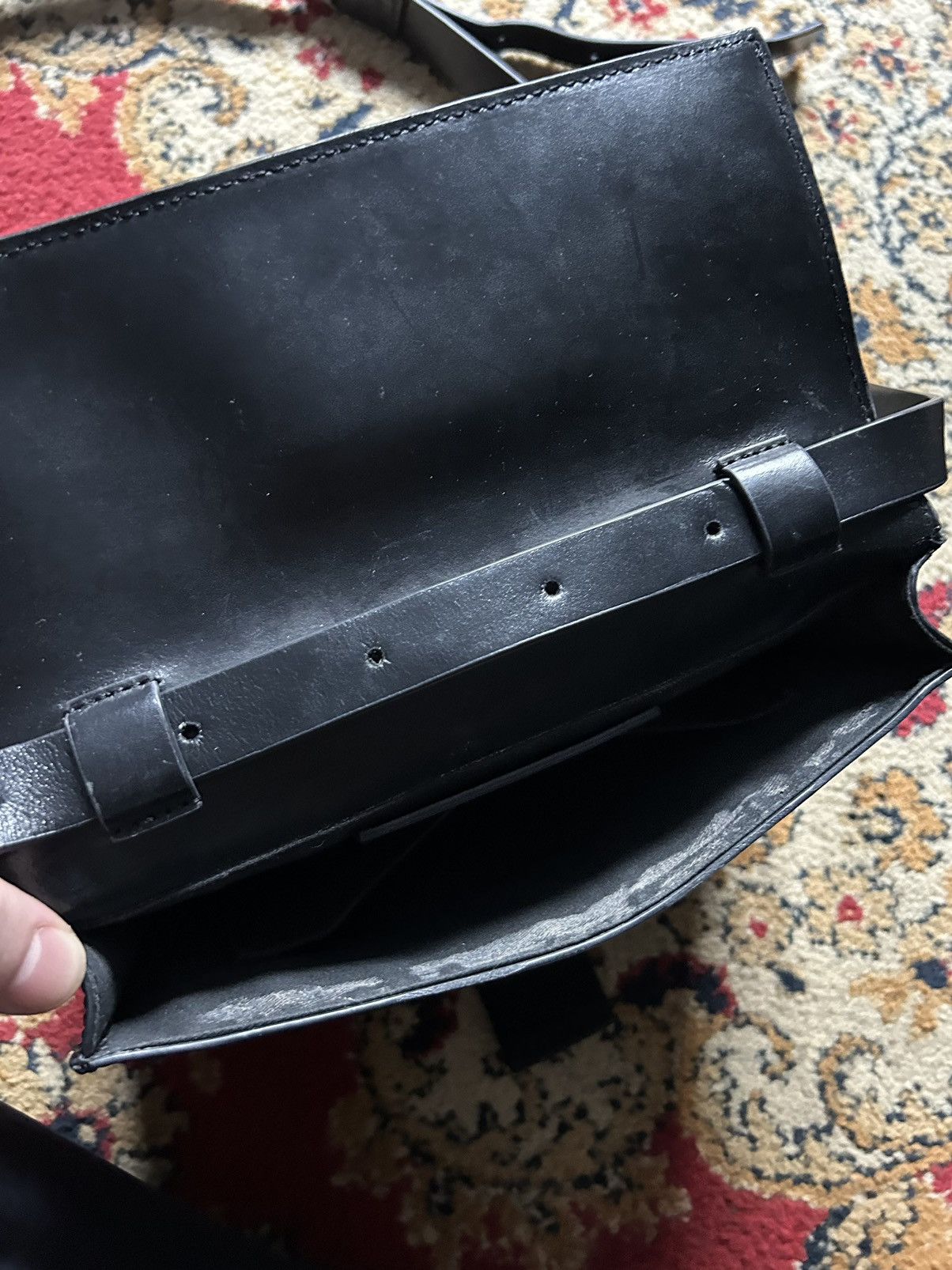 Alexander McQueen McQ Alexander McQueen Black Leather Belt Bag Size ONE SIZE - 10 Thumbnail