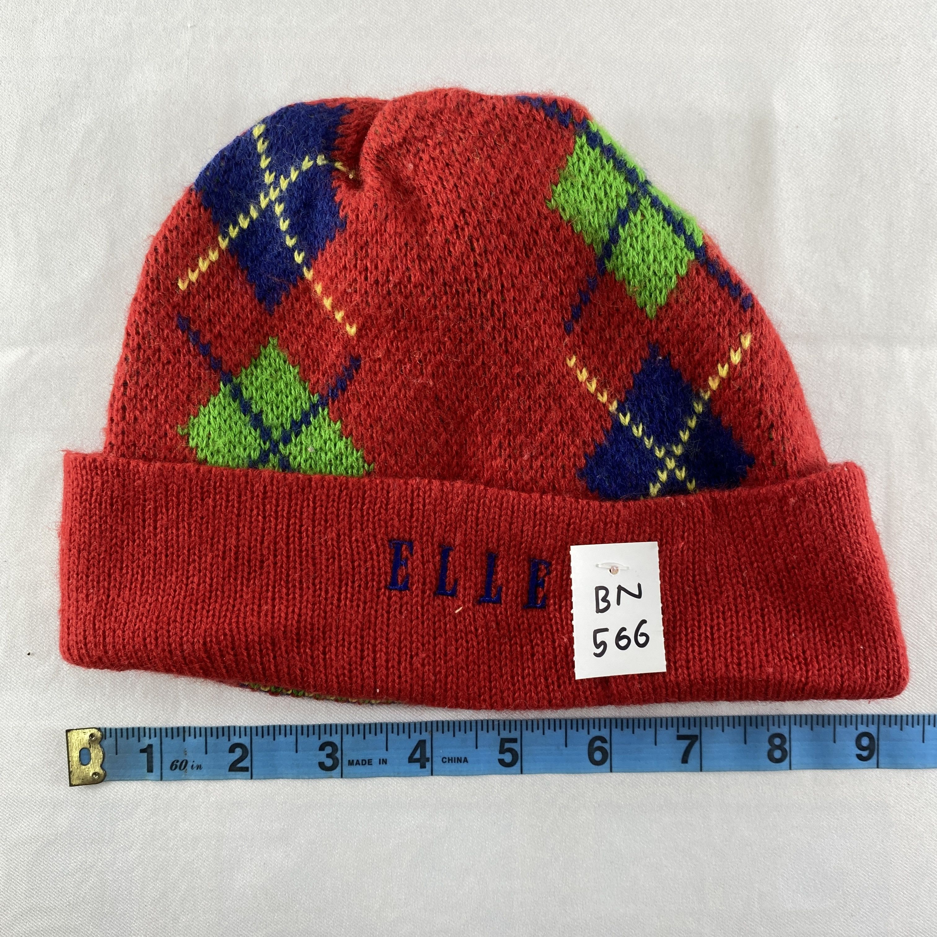 Japanese Brand Elle Art Design Snow Cap Hat Beanie -BN566 Size ONE SIZE - 4 Thumbnail
