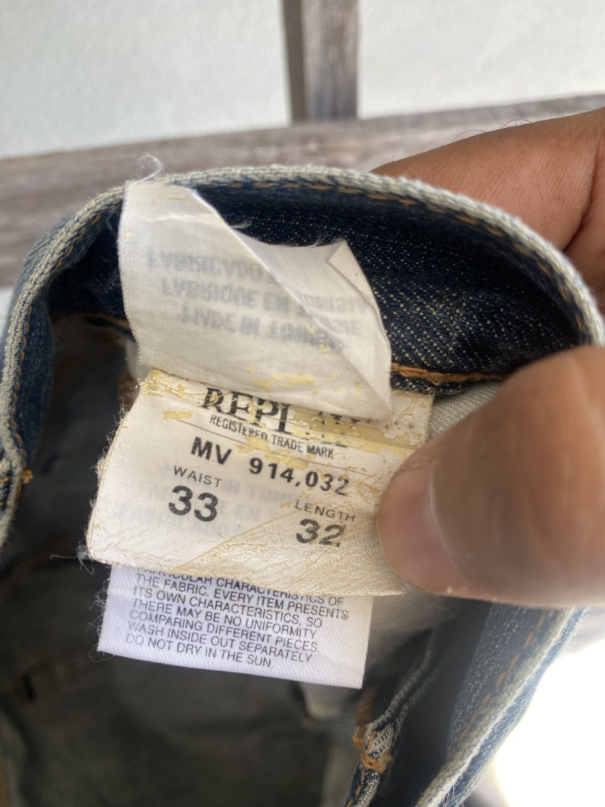 Replay Vintage Replay Denim Pants - Distressed and Fade Size US 32 / EU 48 - 12 Thumbnail