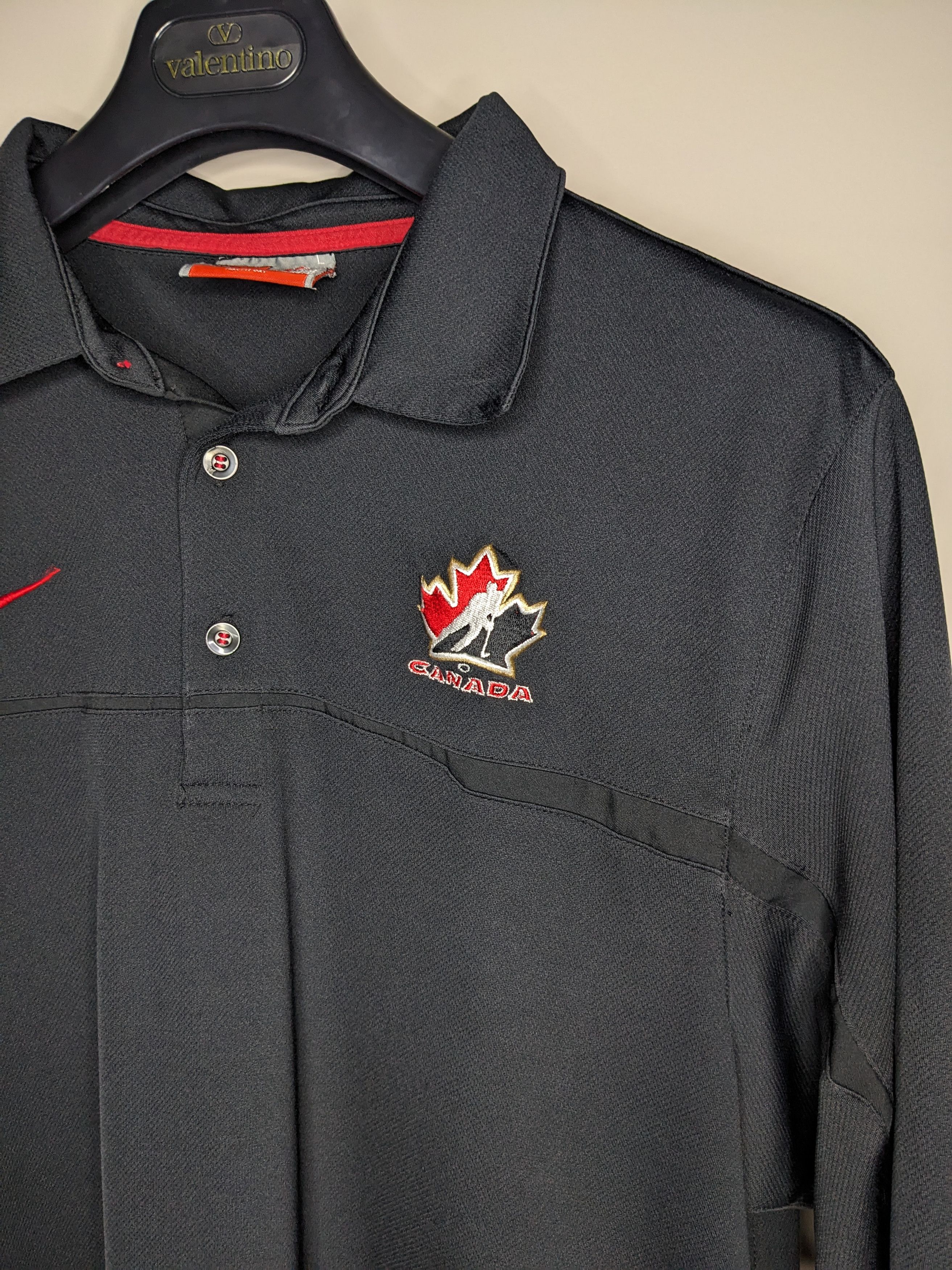 Nike Nike Team Canada Hockey Polo Shirt Large Dri-FIT Olympics Size US L / EU 52-54 / 3 - 2 Thumbnail