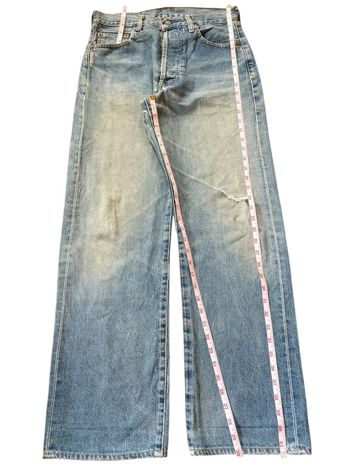 Levi's Vintage 90s Levis 503BXX Big E Selvedge Mud Wash Jeans Size US 31 - 7 Thumbnail
