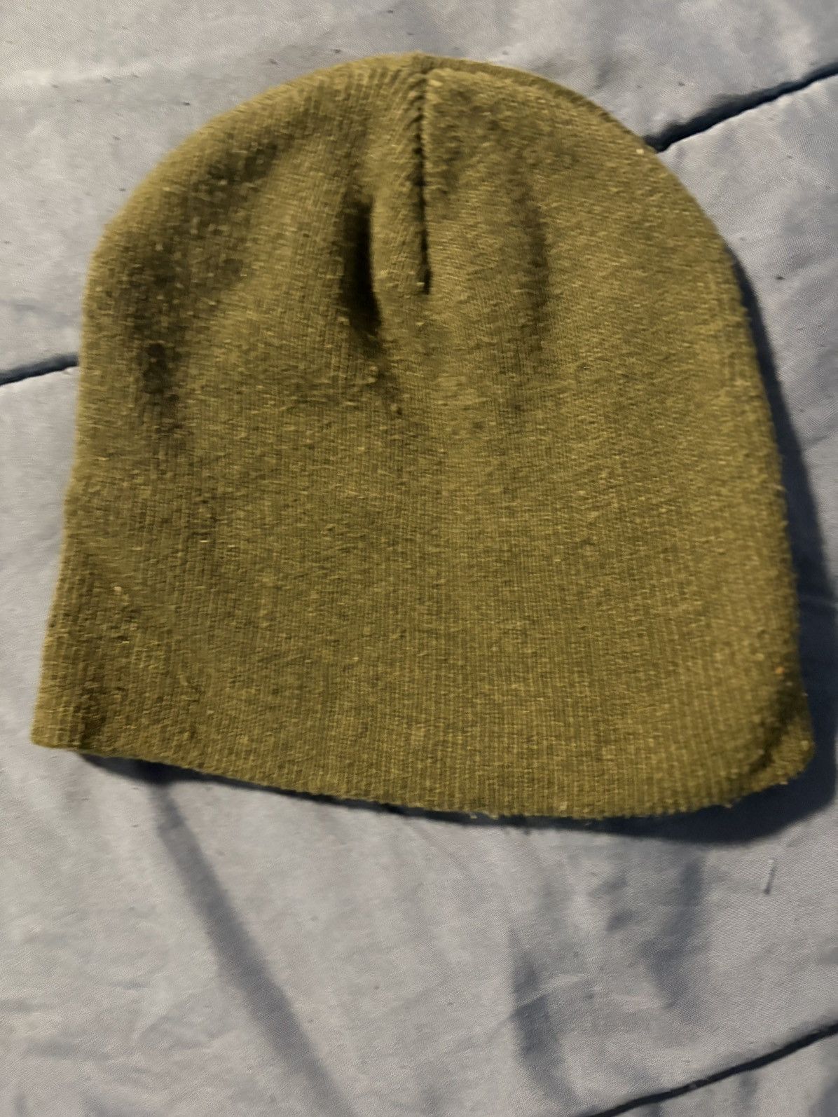Other Olive Knit Beanie Stretch Hat Unisex Outdoor Ski Snowboard Size ONE SIZE - 1 Thumbnail