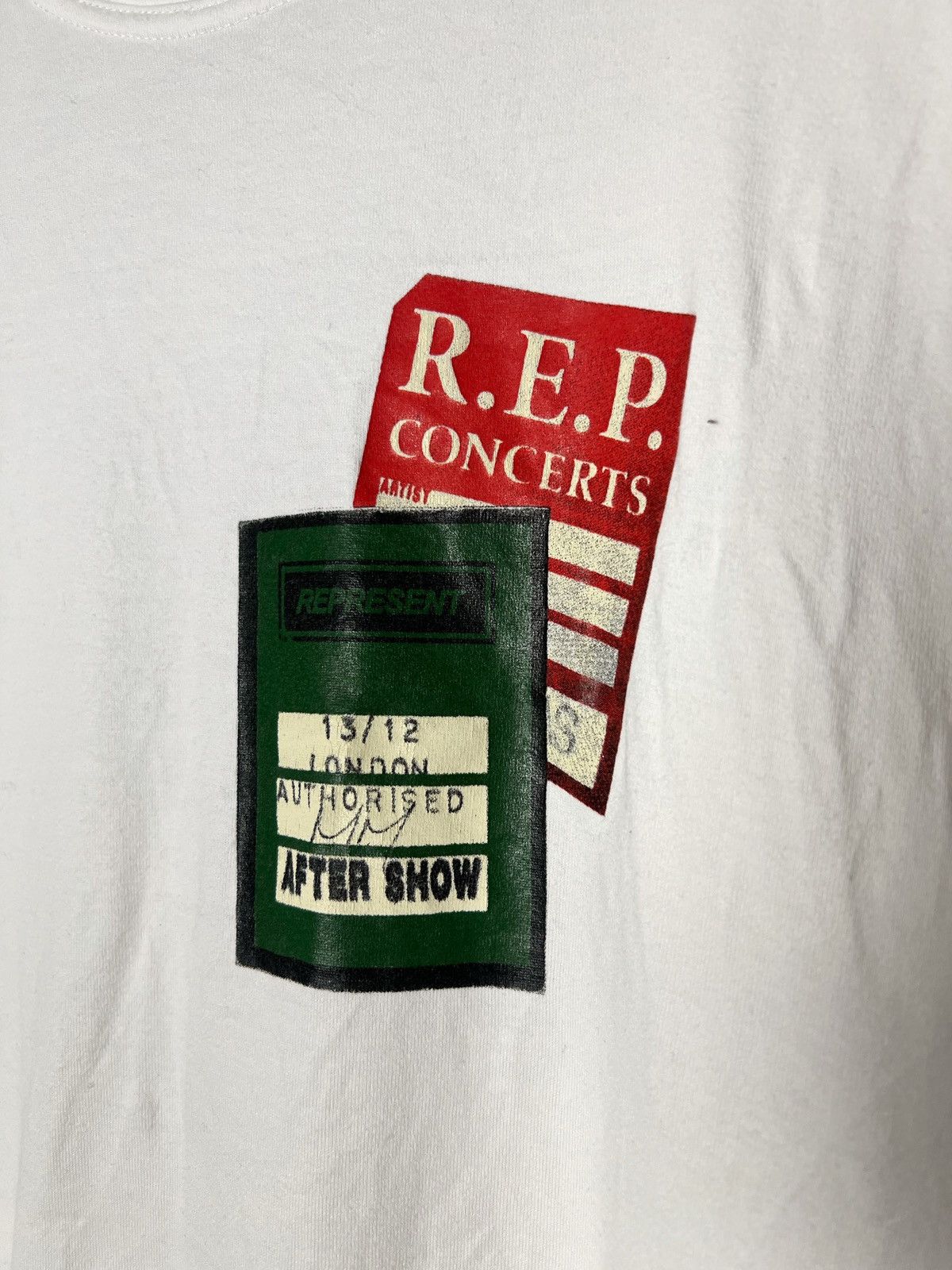 Y2K Represent Rep Concerts Made British T-Shirt Rare Size M