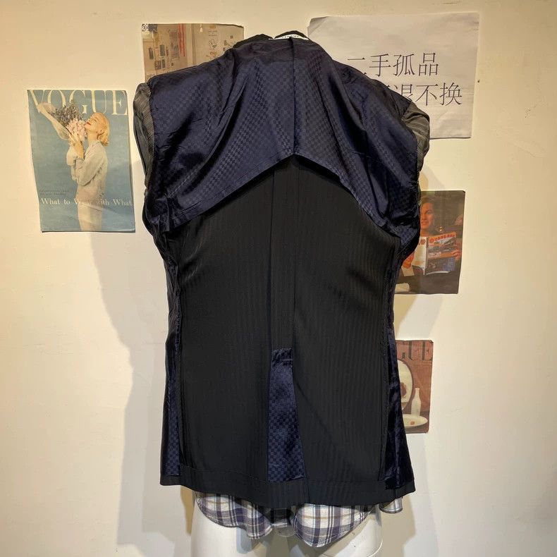 Givenchy Givenchy Givenchy Vintage Black Pinstripe Suit Jacket -250 Size US M / EU 48-50 / 2 - 6 Thumbnail