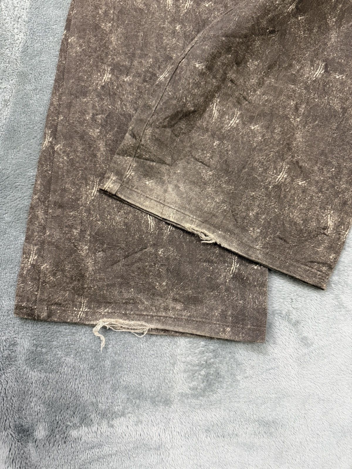 Other Japanese brand Louis Chavlon Acid Wash Brown Flare Pants" Size US 31 - 6 Thumbnail