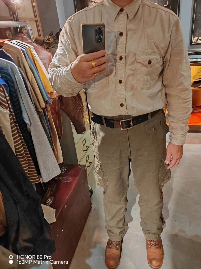 Freewheelers FREEWHEELERS Size 17 Montauk hunting retro workwear cotton Size US S / EU 44-46 / 1 - 7 Thumbnail