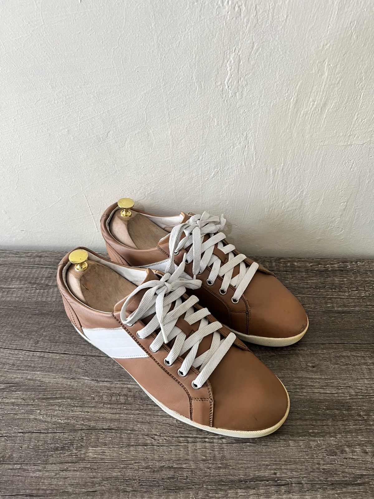 Dior DIOR B01 INSPIRED LOW-TOPS IN TAN/WHITE 🤎 Size US 8 / EU 41 - 3 Thumbnail