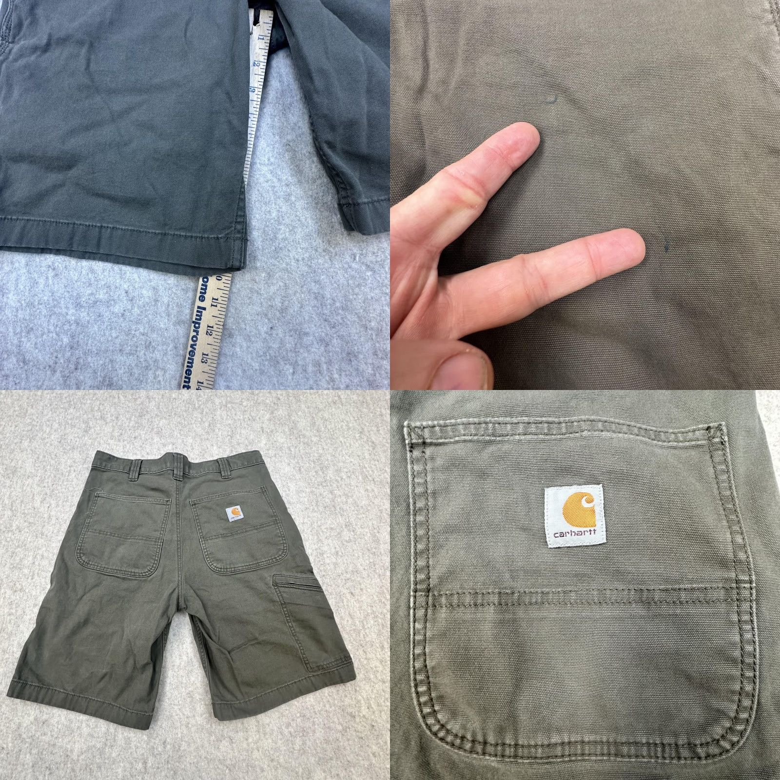 Carhartt Carhartt Shorts Mens 32 Green Relaxed Fit Carpenter Utility Work Canvas Rugged Shirt? Size US 32 / EU 48 - 8 Thumbnail