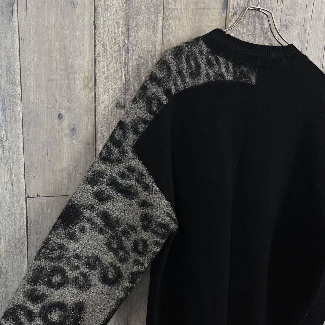 Yohji Yamamoto Y-3 adidas YOHJI YAMAMOTO Leopard Mohair Knit Size US L / EU 52-54 / 3 - 6 Thumbnail