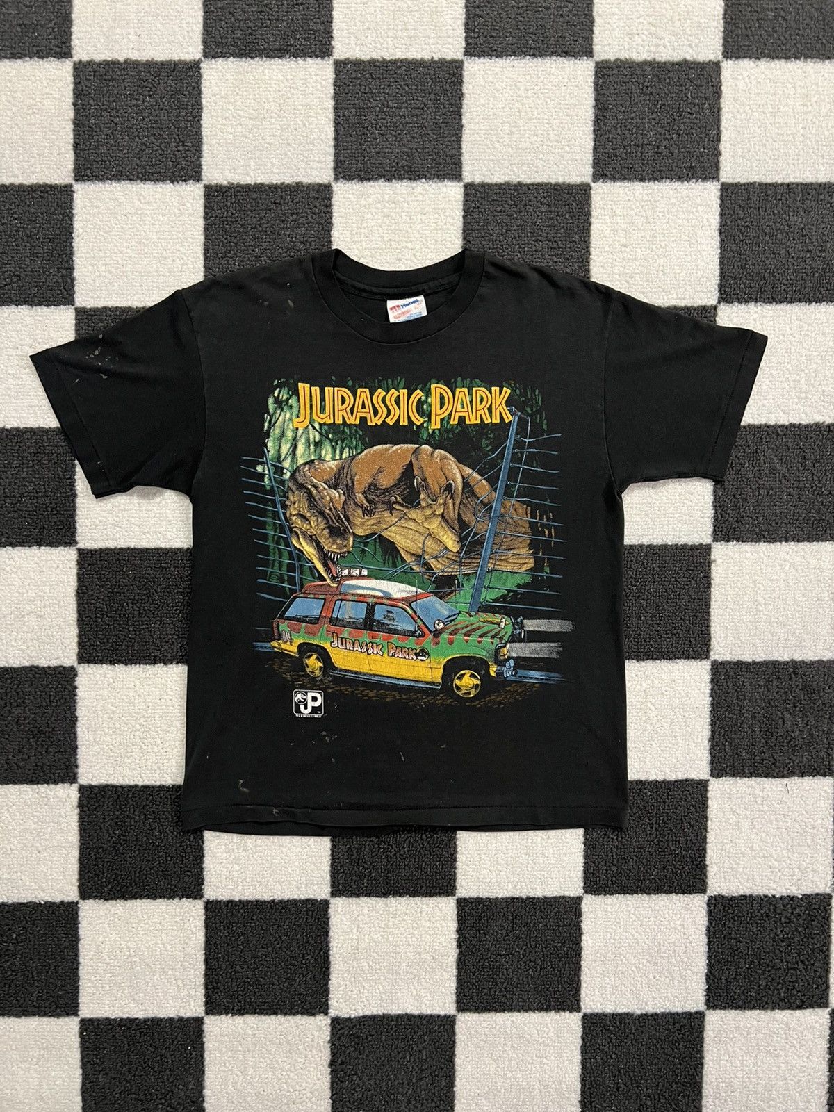 Vintage Vintage 1993 Jurassic Park Dinosuar Tee Size US XS / EU 42 / 0 - 1 Thumbnail