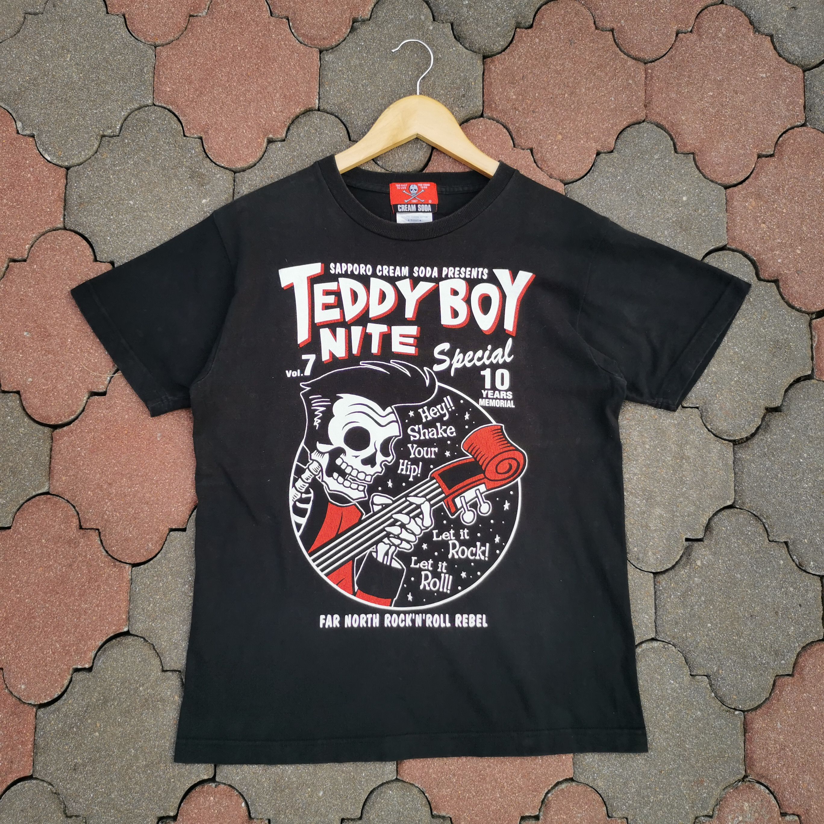 Japanese Brand Cream Soda Teddy Boy Nite T-shirt Size US M / EU 48-50 / 2 - 1 Thumbnail
