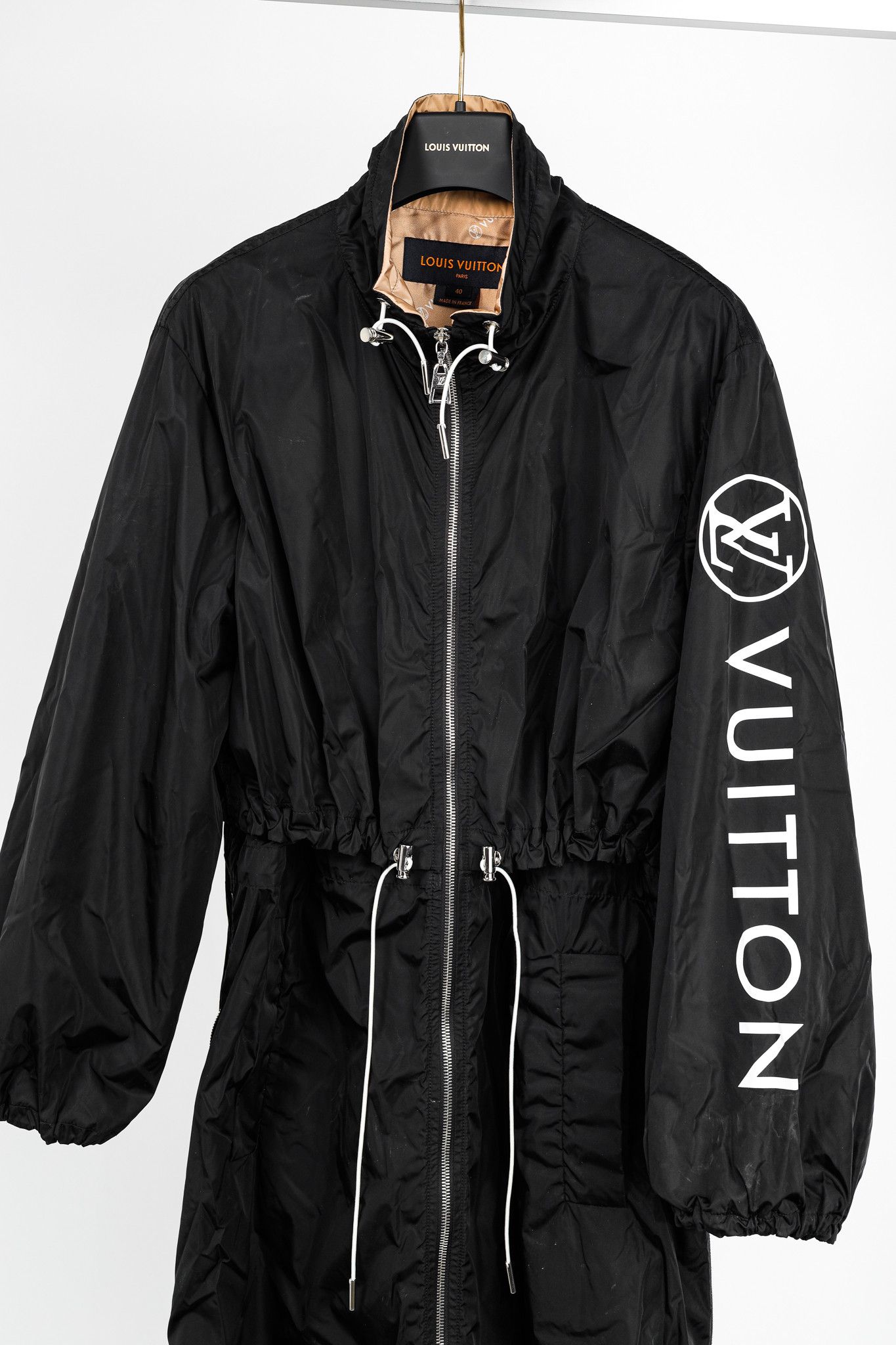 Louis Vuitton Louis Vuitton Noir Nylon Logo-Print Sporty Long Parka Size L / US 10 / IT 46 - 3 Thumbnail